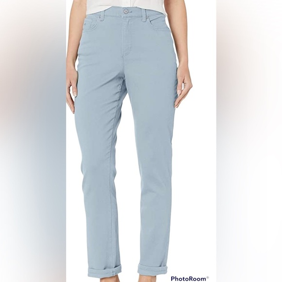 Gloria Vanderbilt Amanda Classic Tapered light wash Jeans Sz 14 - Picture 1 of 14
